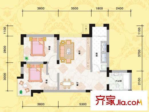 銀灘花園 2室2廳