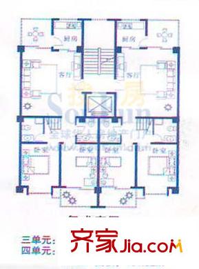 新泰水云閣戶型圖復式低層戶型 
