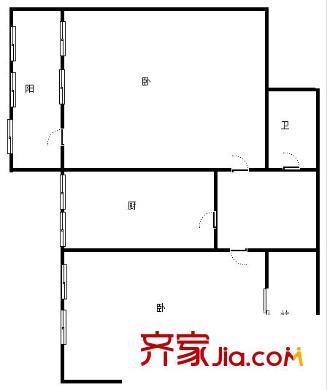 正寧路稅務(wù)局家屬院 3室 戶型圖