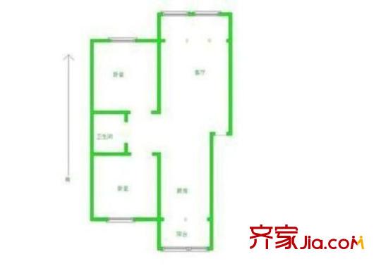 行政學(xué)院家屬院 3室 戶型圖