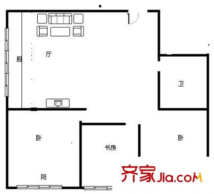 華富小區(qū) 3室 戶型圖