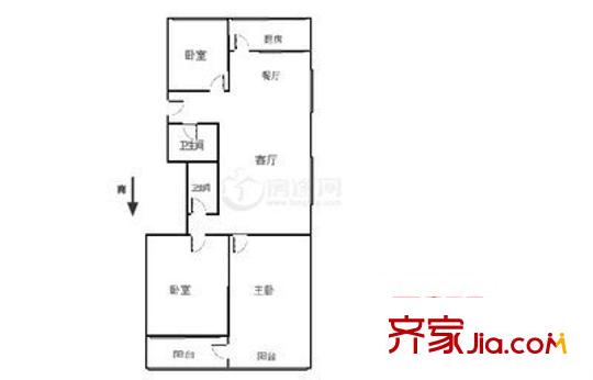 安興小區(qū) 3室 戶型圖