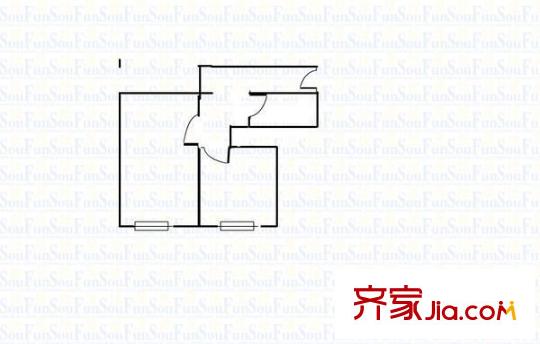 七建家屬院(嘉峪關(guān)西路)戶型圖七建家屬院（嘉峪關(guān)西路) 1室 戶型圖 1室1廳1衛(wèi)1廚