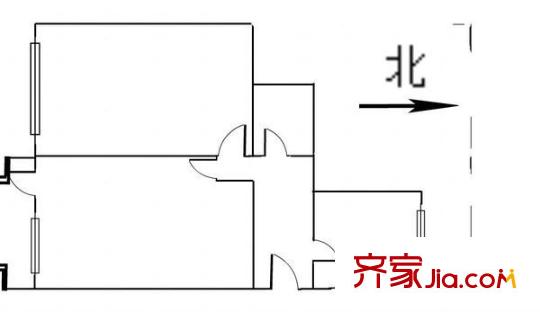 電機(jī)廠家屬院 2室 戶型圖