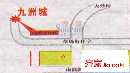 九洲城交通圖