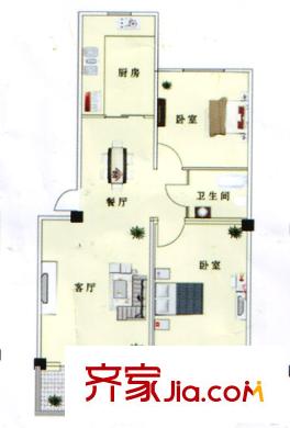 裕華家園 2室 戶型圖