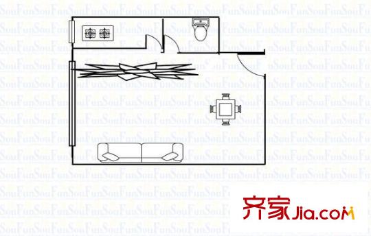 海鴻大廈 3室 戶型圖