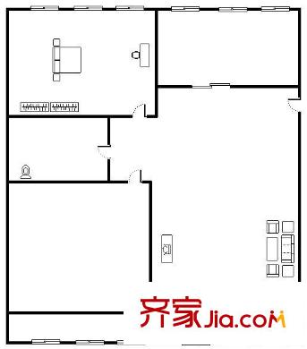 安興小區(qū) 2室 戶型圖