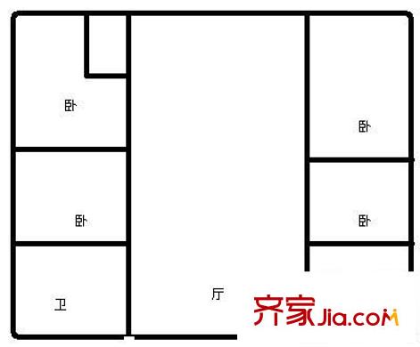 安興小區(qū) 2室 戶型圖