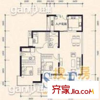 安興小區(qū) 2室 戶型圖