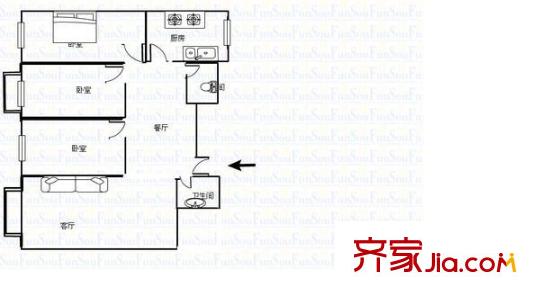 武都路人民銀行家屬院 0室 戶型圖