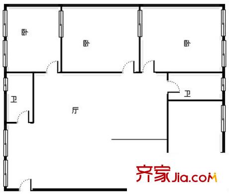 酒鋼小區(qū) 2室 戶型圖