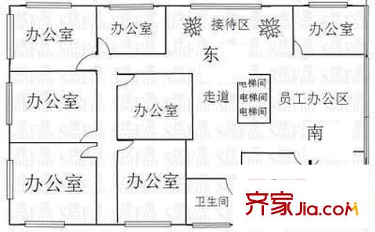 保利大廈 8室 戶型圖