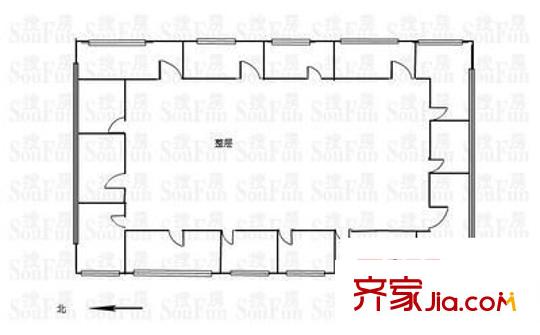 保利大廈 8室 戶型圖