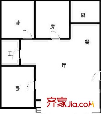 二勘院 3室 戶型圖