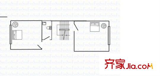 海鴻大廈 2室 戶型圖
