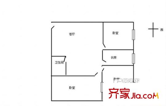 至誠大廈 3室 戶型圖