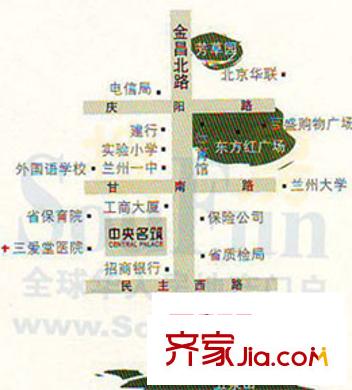 中央名筑交通圖