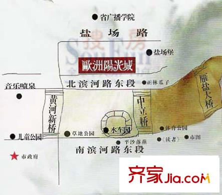 歐洲陽光城交通圖