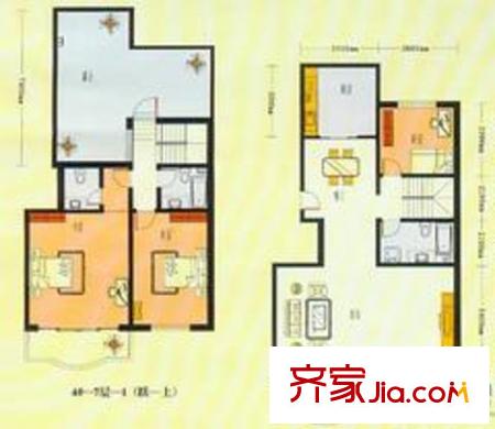 歐洲陽光城233.04平米戶型圖 3室2廳3衛(wèi)1廚