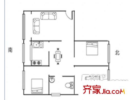 工行家屬院(東部后門(mén))戶型圖工行家屬院（東部后門(mén)） 3室 戶型圖 3室2廳1衛(wèi)1廚