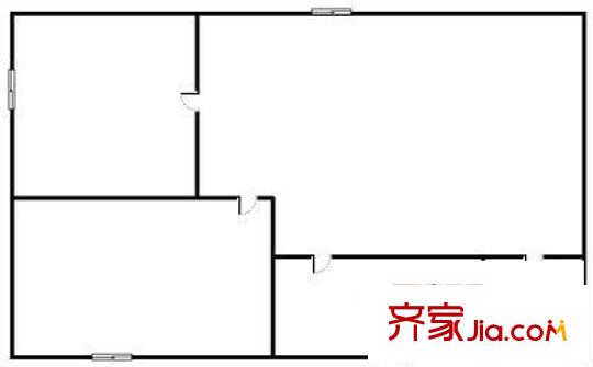 勞動廳家屬院 3室 戶型圖