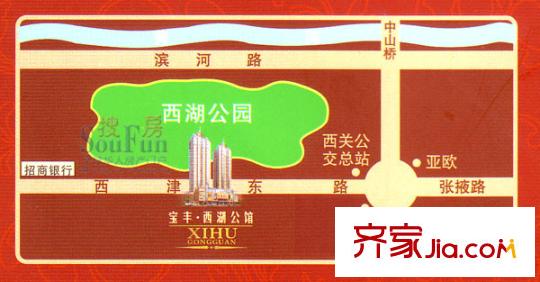 寶豐公館交通圖
