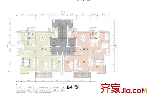 桃花苑 2室 戶型圖