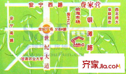桃花苑交通圖