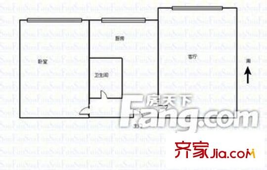 鹽鍋峽電廠住宅區(qū)戶型圖鹽鍋峽電力小區(qū) 1室 戶型圖 1室2廳1衛(wèi)1廚