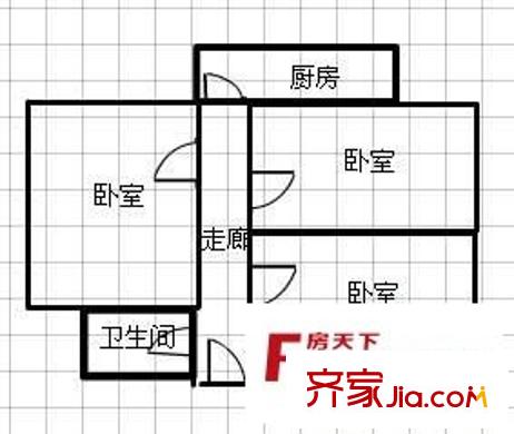 中信小區(qū) 3室 戶型圖