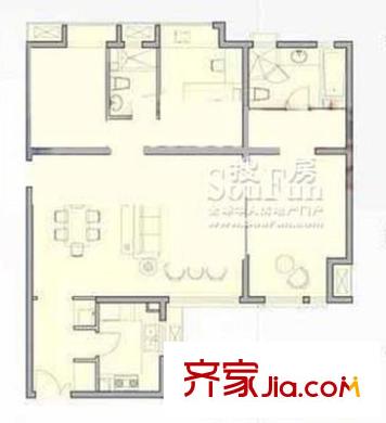 外貿(mào)廳家屬院(廣場(chǎng)南口)戶型圖外貿(mào)廳家屬院（廣場(chǎng)南口） 3室 戶型圖 3室1廳1衛(wèi)1廚