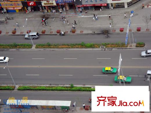 中環(huán)廣場配套圖俯瞰酒泉路