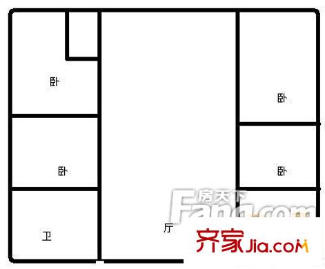 金港城 4室 戶型圖