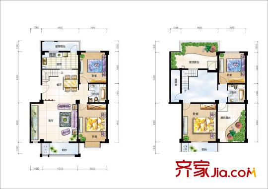 鐵路新天地 4室 戶(hù)型圖