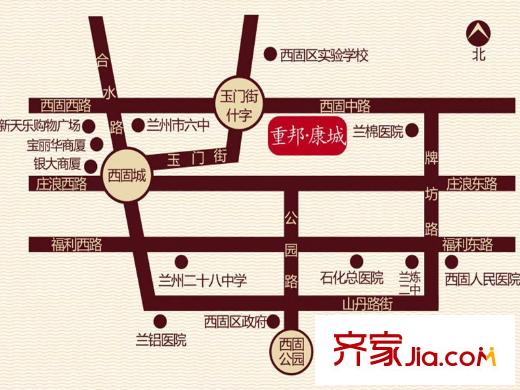 重邦康城項(xiàng)目區(qū)位圖