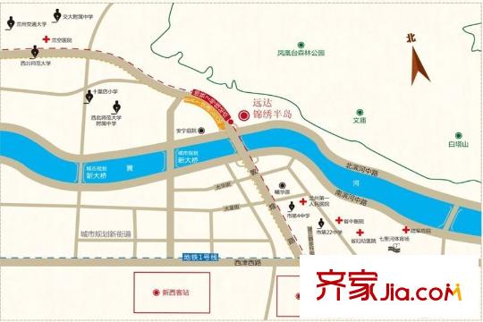 遠(yuǎn)達(dá)?錦繡半島區(qū)位圖