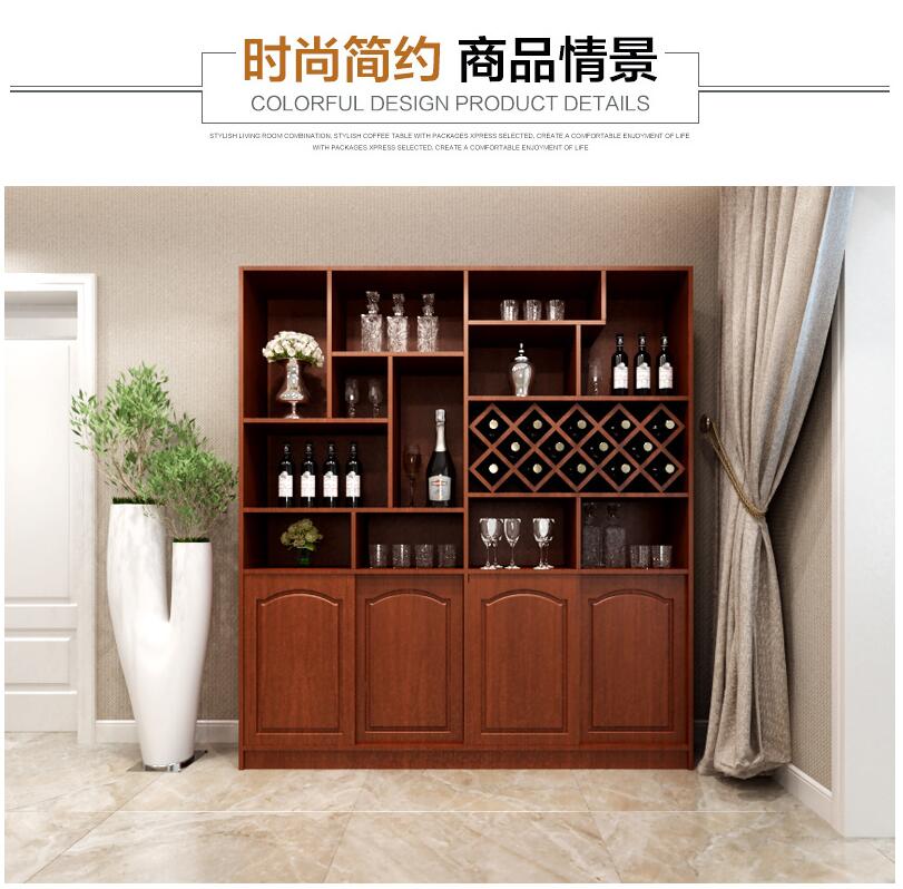 简约现代/简约欧式风格酒柜书柜定制板式酒柜欧式四门