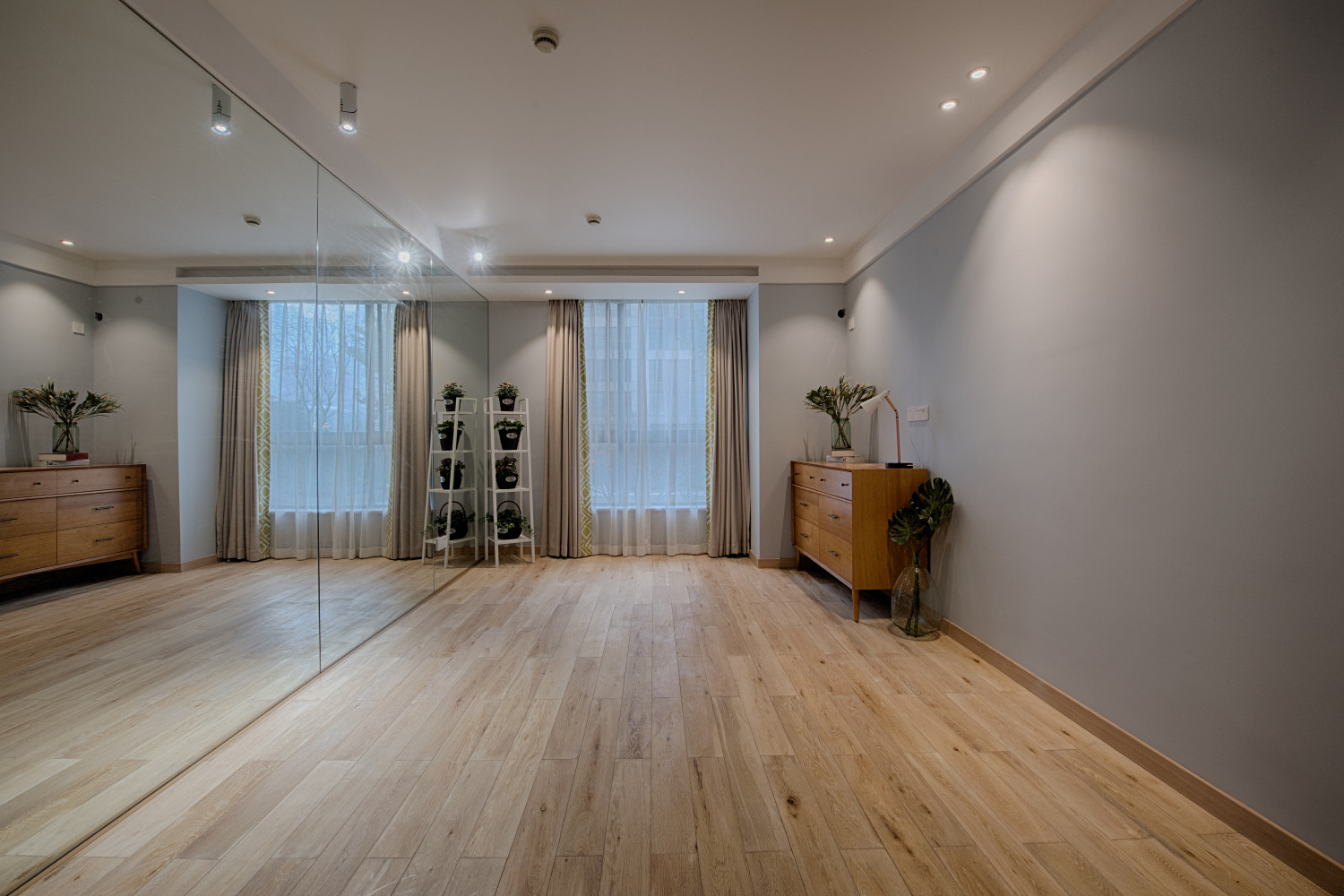二居室装修,70平米装修,15-20万装修,北欧风格,卧室,地板,原木色