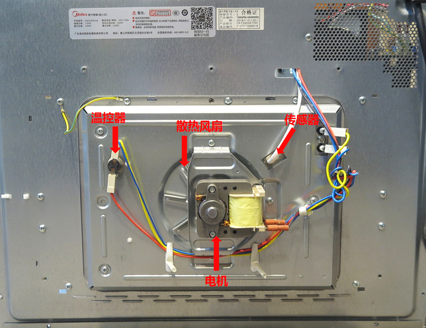 美的嵌入式蒸烤箱一体机tqn34fbj-sa拆机详解