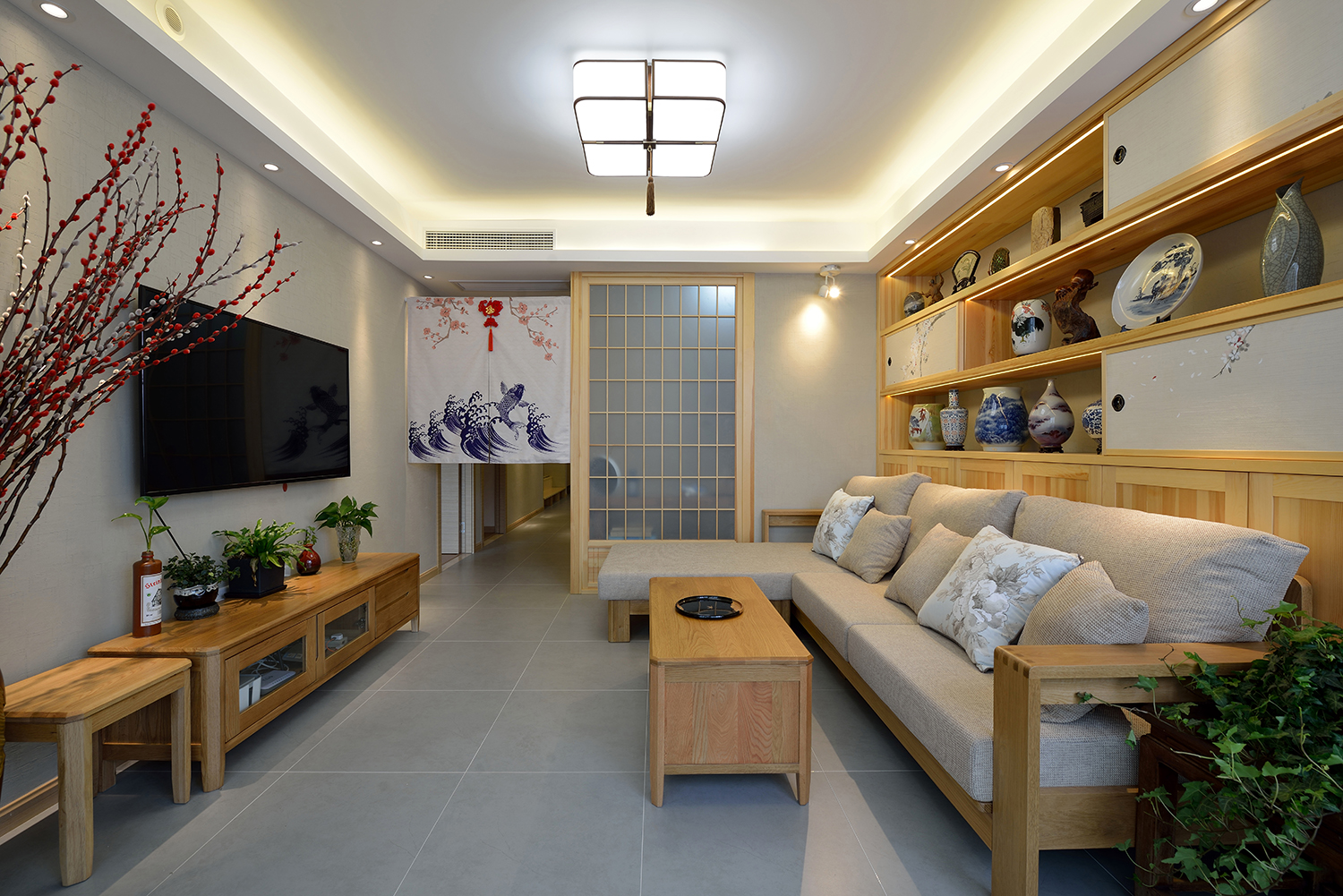 日式风格,15-20万装修,三居室装修,120平米装修,
