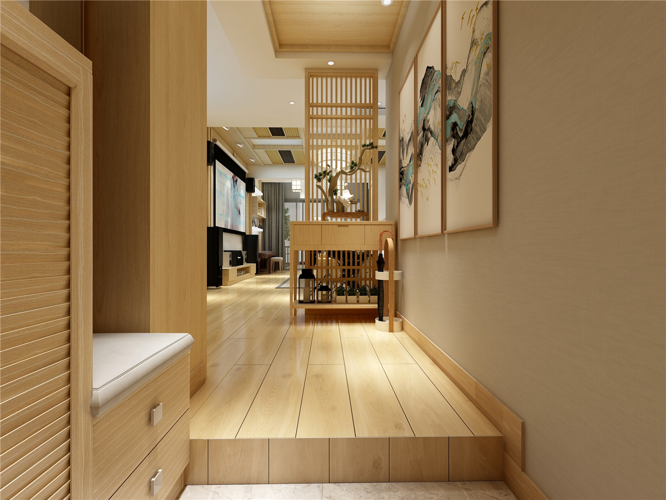 日式风格,四房装修,140平米以上装修,20万以上装修