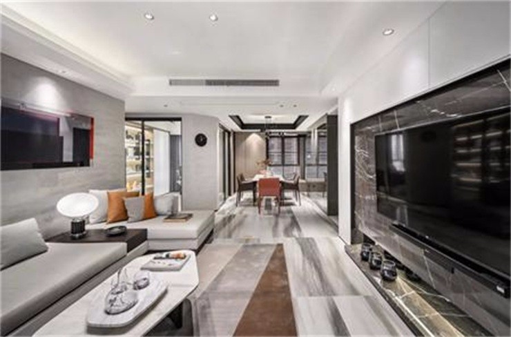 輕奢風，簡潔裝飾功能實用