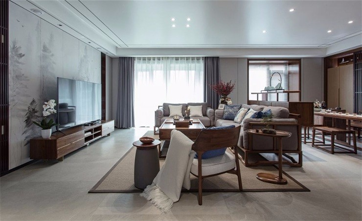 藍(lán)湖郡現(xiàn)代新中式