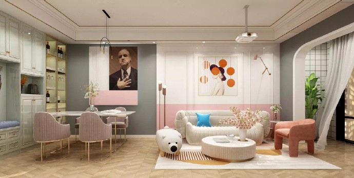 悅公館現(xiàn)代簡(jiǎn)歐風(fēng)格裝修