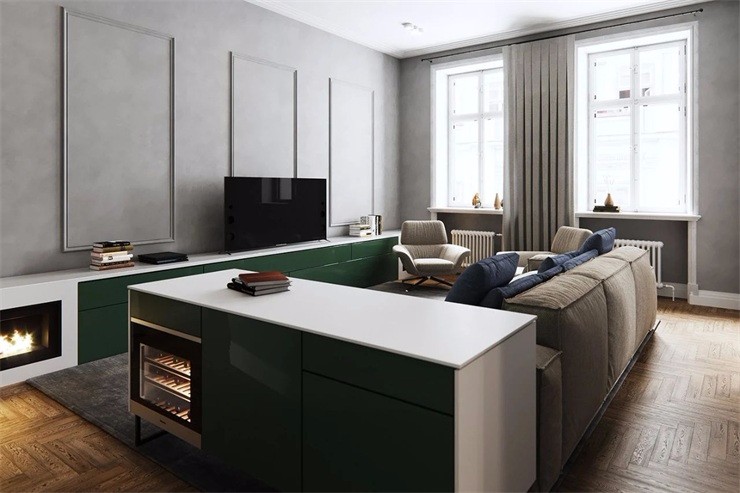 楓丹天城簡約***灰設(shè)計(jì)