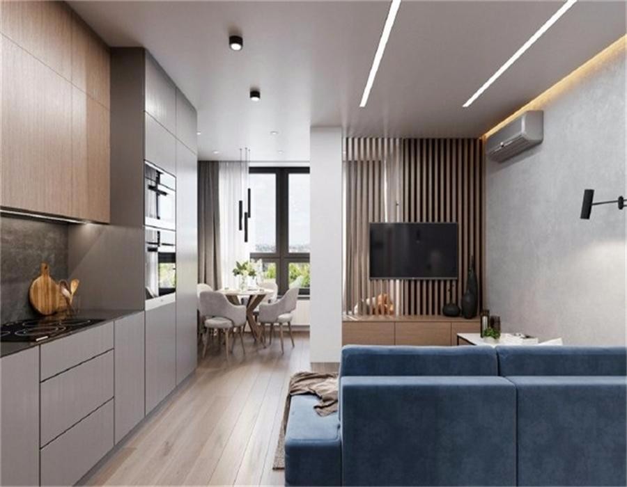 藍(lán)湖郡現(xiàn)代簡約風(fēng)裝修