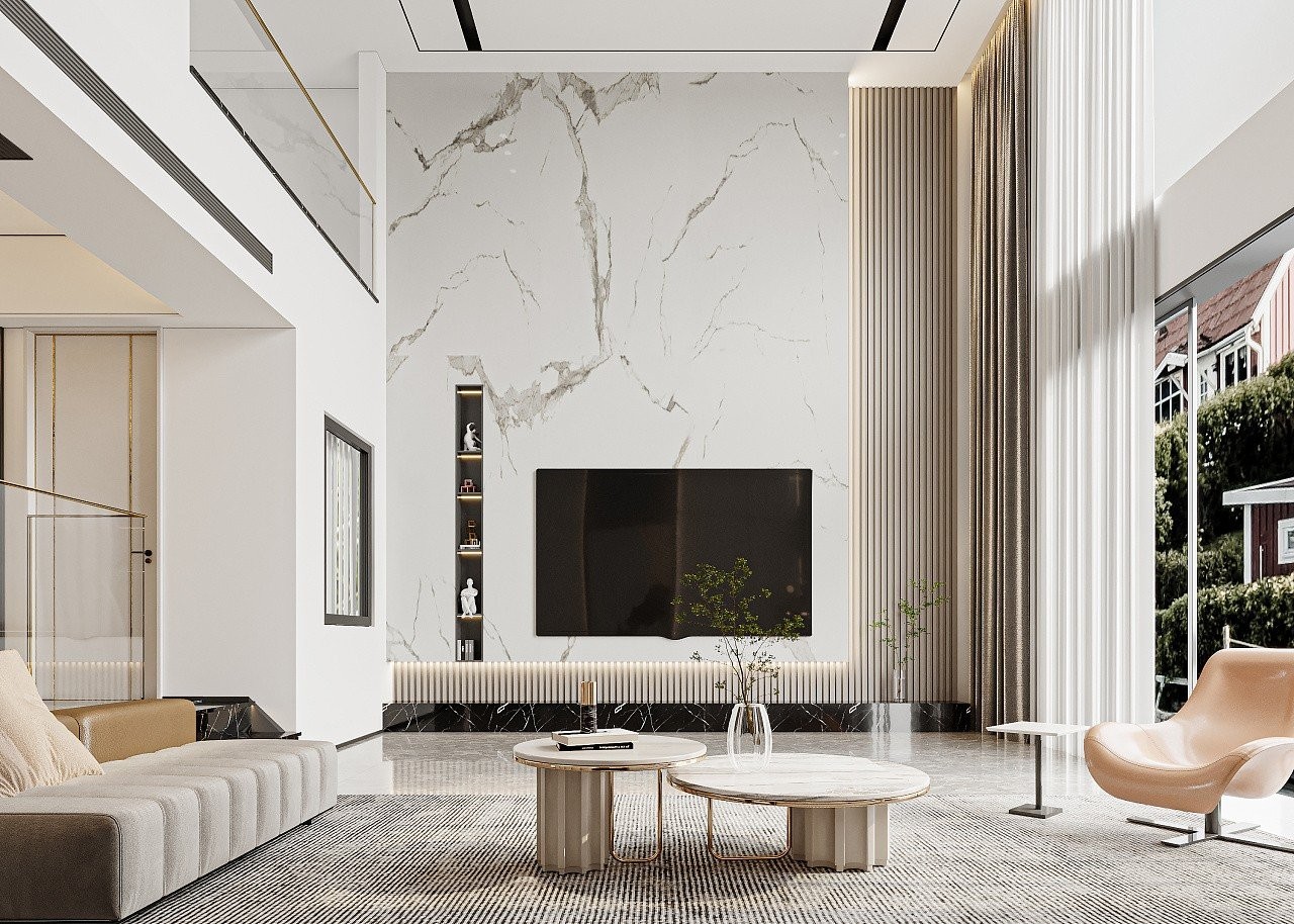 輕奢格調的現(xiàn)代別墅設計