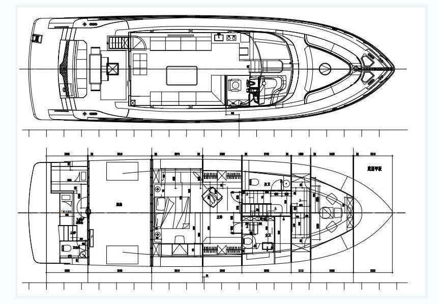 68尺游艇设计图