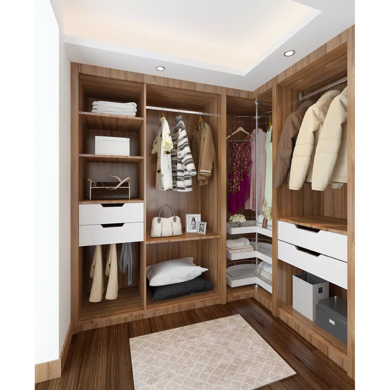 占地3㎡也能挤出来一个衣帽间l型转角衣帽间卧室空间不足以做一个独立